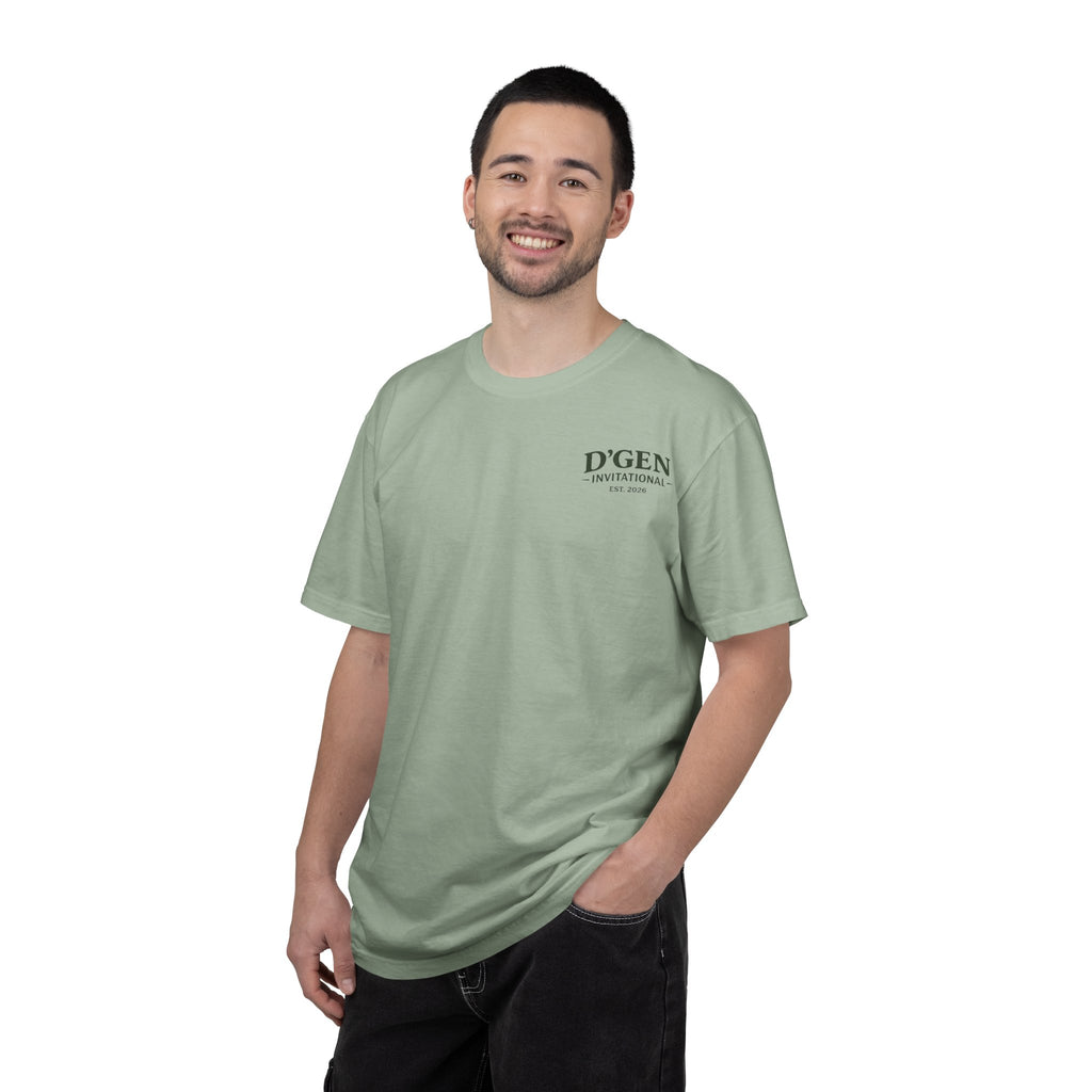 Golf Tournament T-Shirt — D'GEN Invitational “18 Holes Countless Beers”