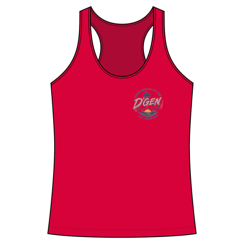 D'Gen Beach Club Women's Racerback Tank Top