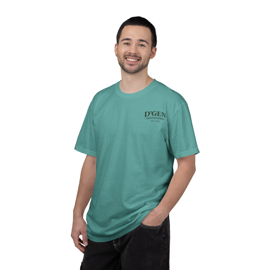 Golf Tournament T-Shirt — D'GEN Invitational “18 Holes Countless Beers”