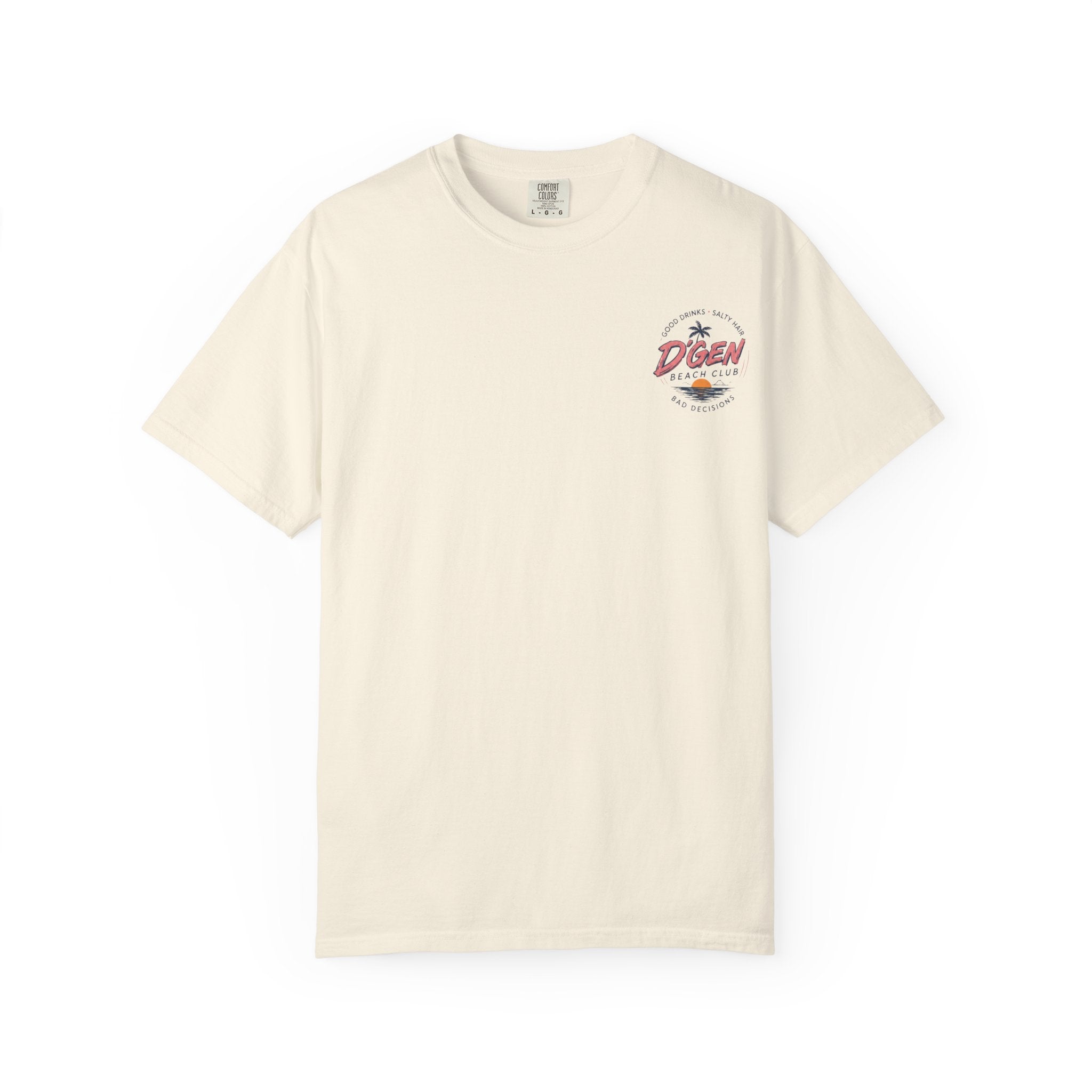 Beach Bar T-Shirt — "D'Gen Beach Club" Tropical Vintage Surf Tee