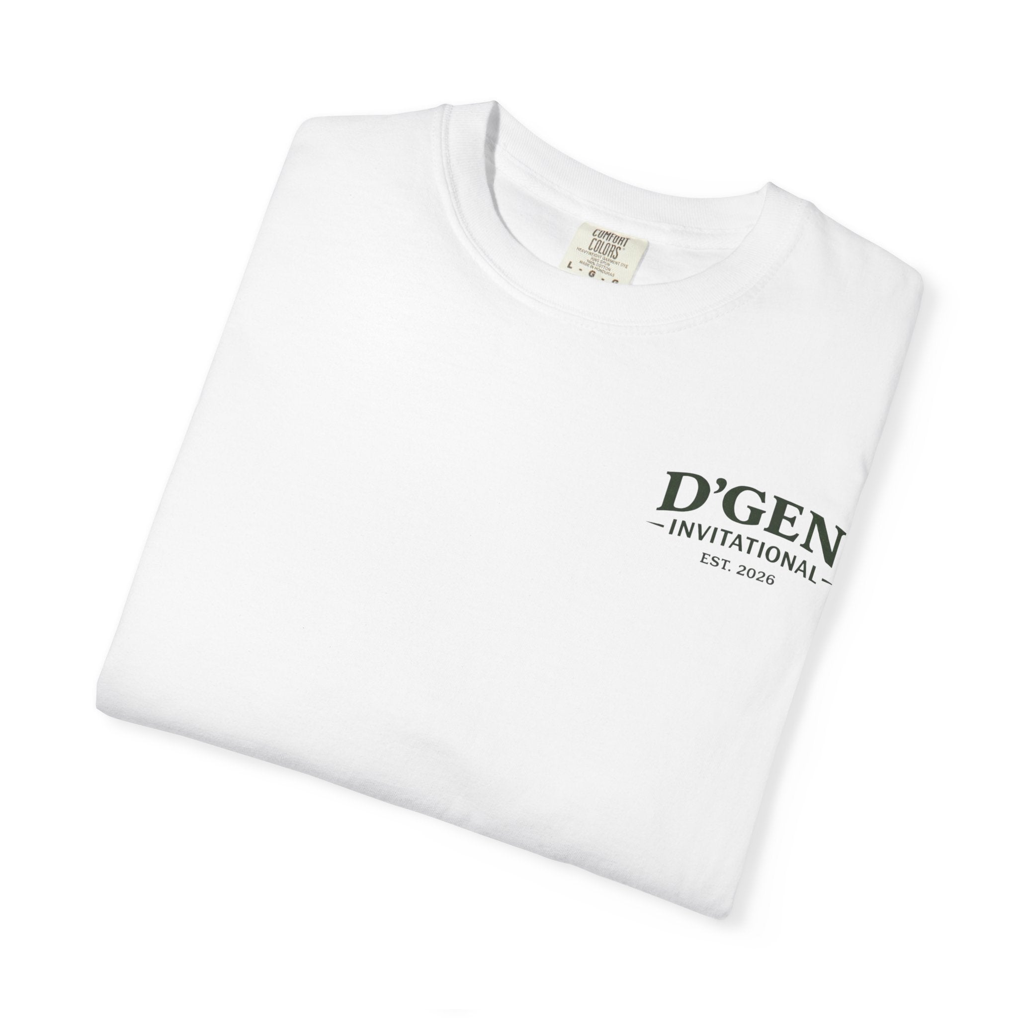 Golf Tournament T-Shirt — D'GEN Invitational “18 Holes Countless Beers”