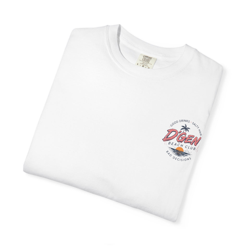 Beach Bar T-Shirt — "D'Gen Beach Club" Tropical Vintage Surf Tee