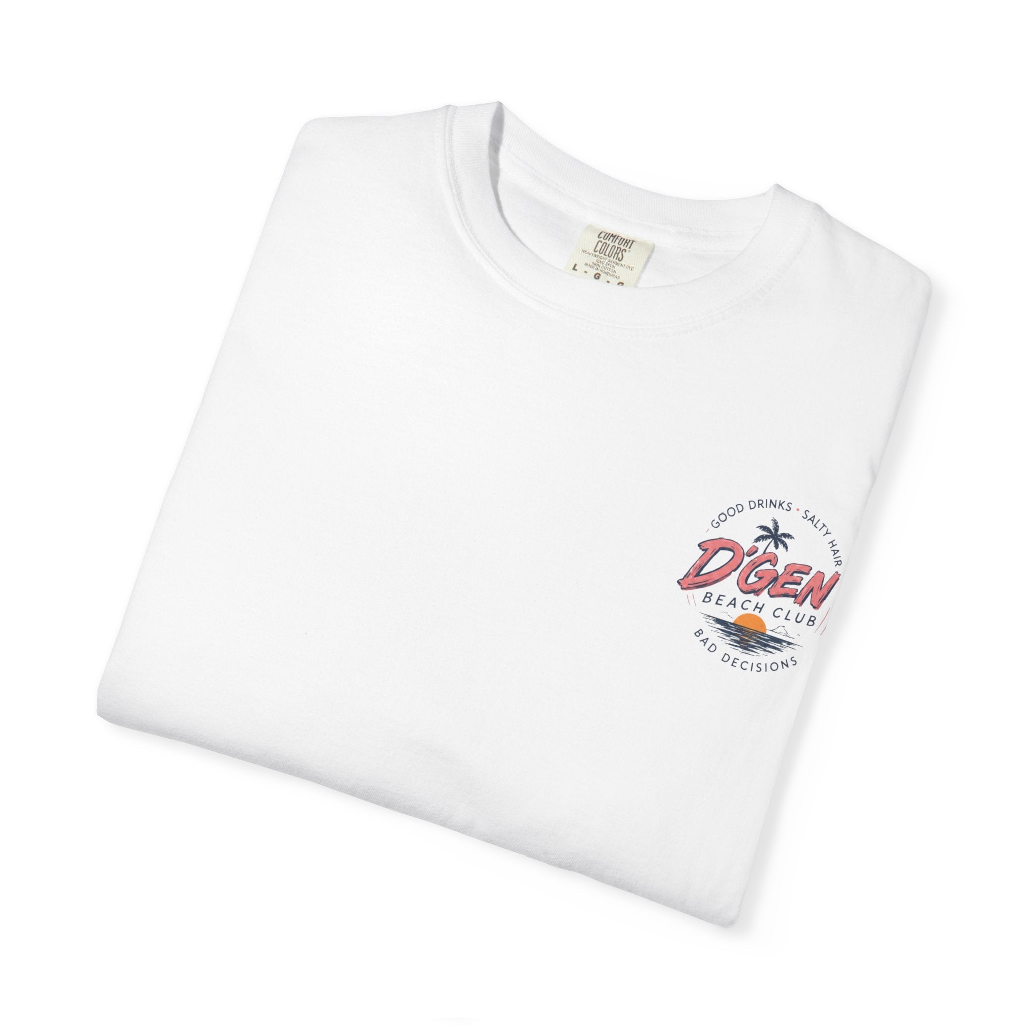 Beach Bar T-Shirt — "D'Gen Beach Club" Tropical Vintage Surf Tee