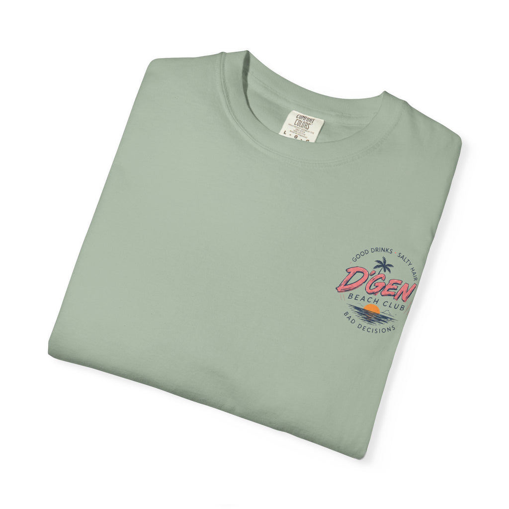 Beach Bar T-Shirt — "D'Gen Beach Club" Tropical Vintage Surf Tee