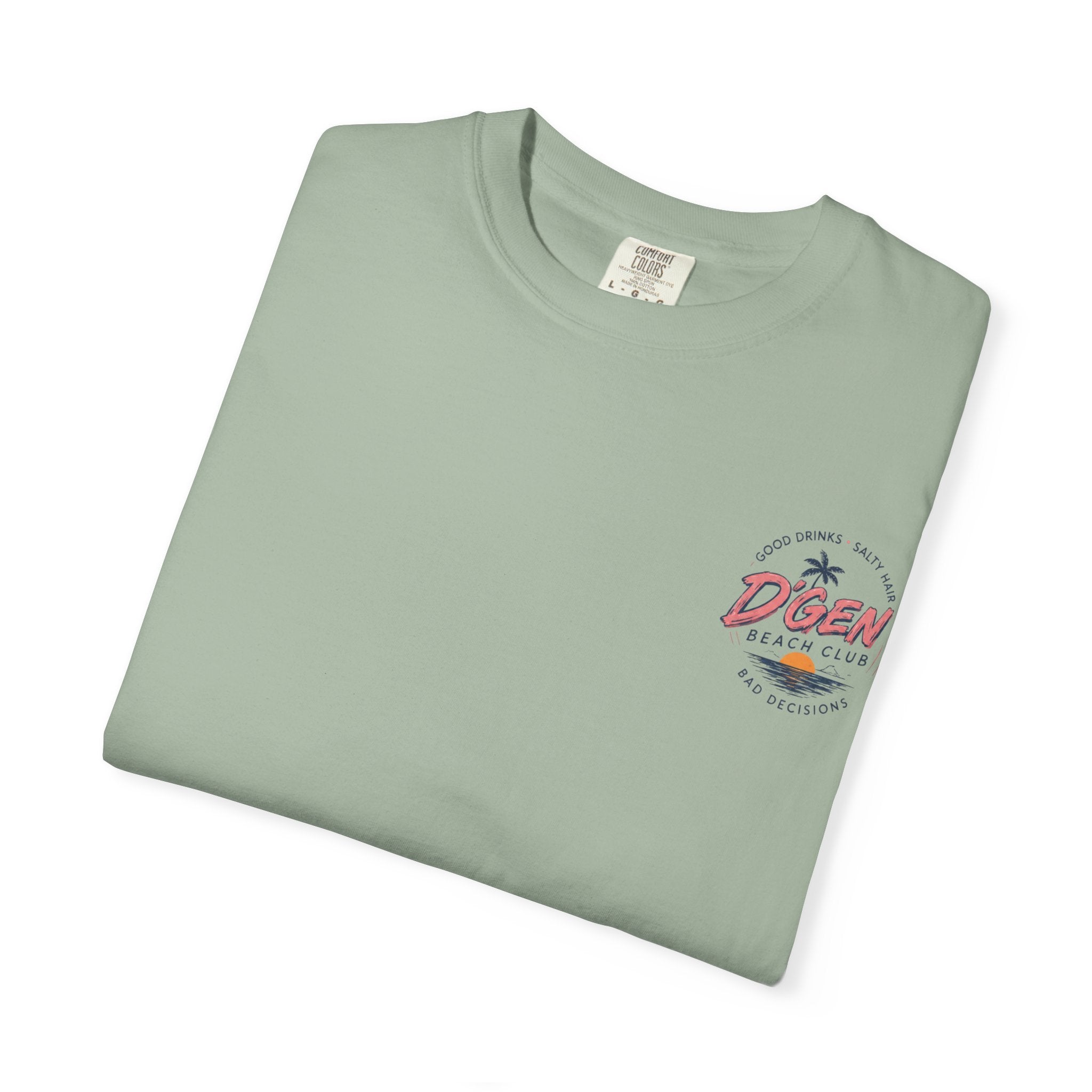 Beach Bar T-Shirt — "D'Gen Beach Club" Tropical Vintage Surf Tee