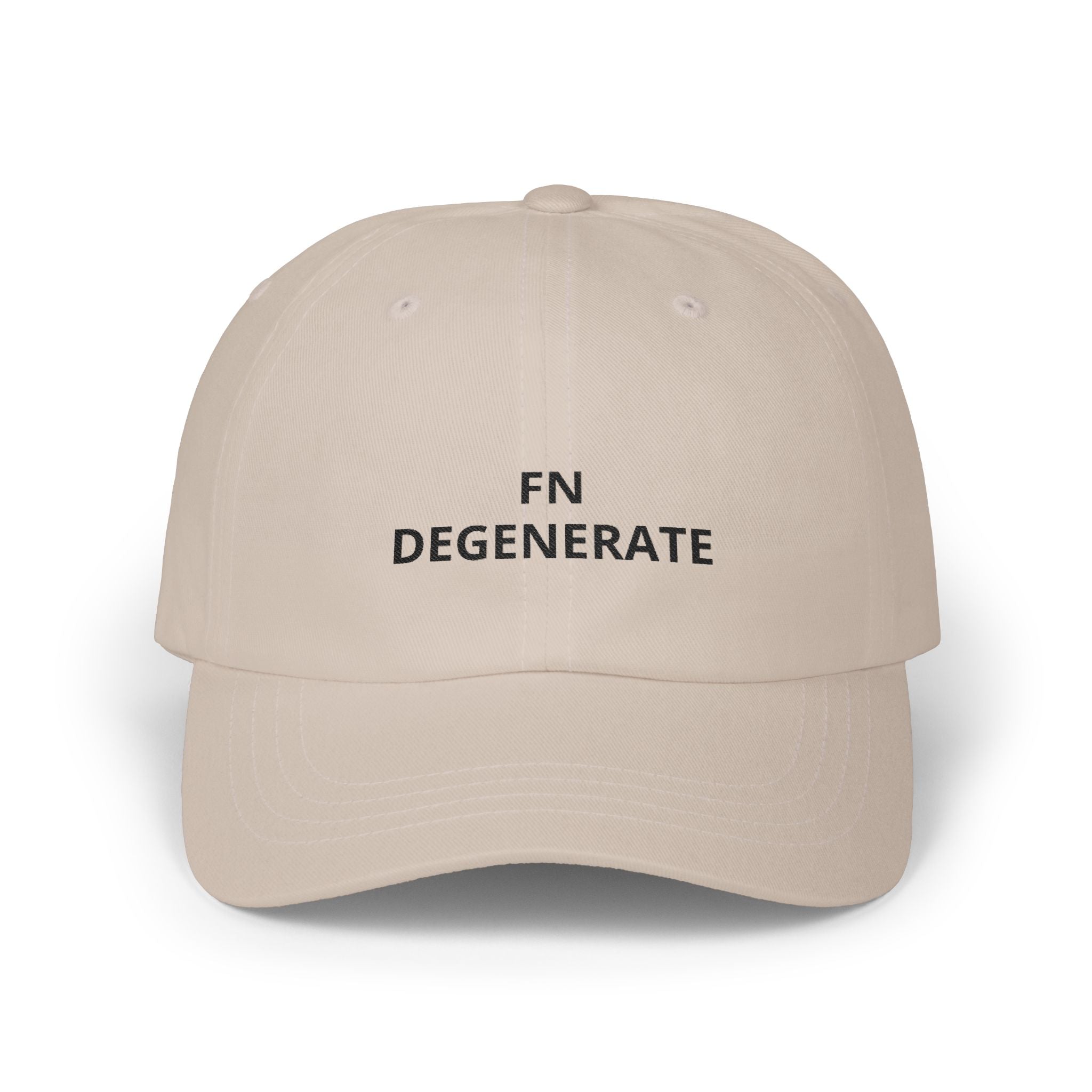 “FN DEGENERATE” Embroidered Dad Cap at