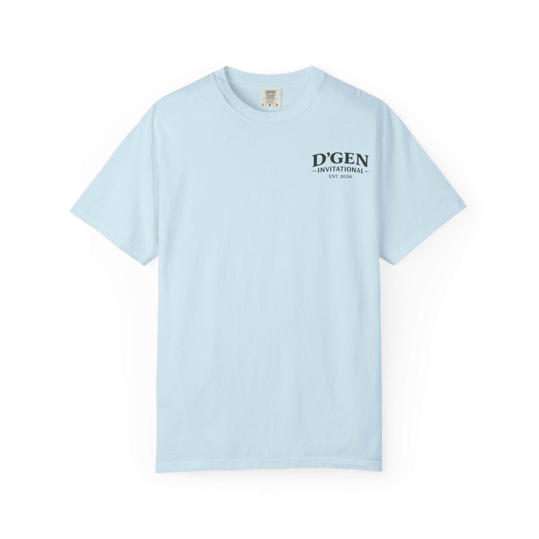 Golf Tournament T-Shirt — D'GEN Invitational “18 Holes Countless Beers”