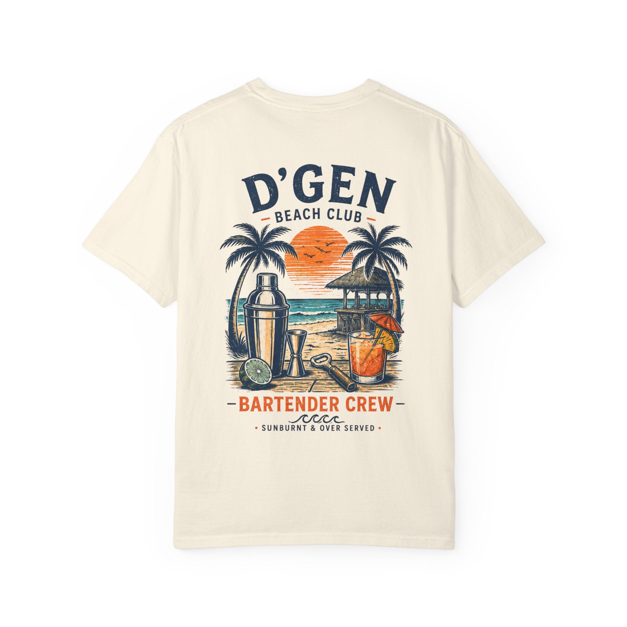 D'GEN Beach Club Bartender Crew T-Shirt