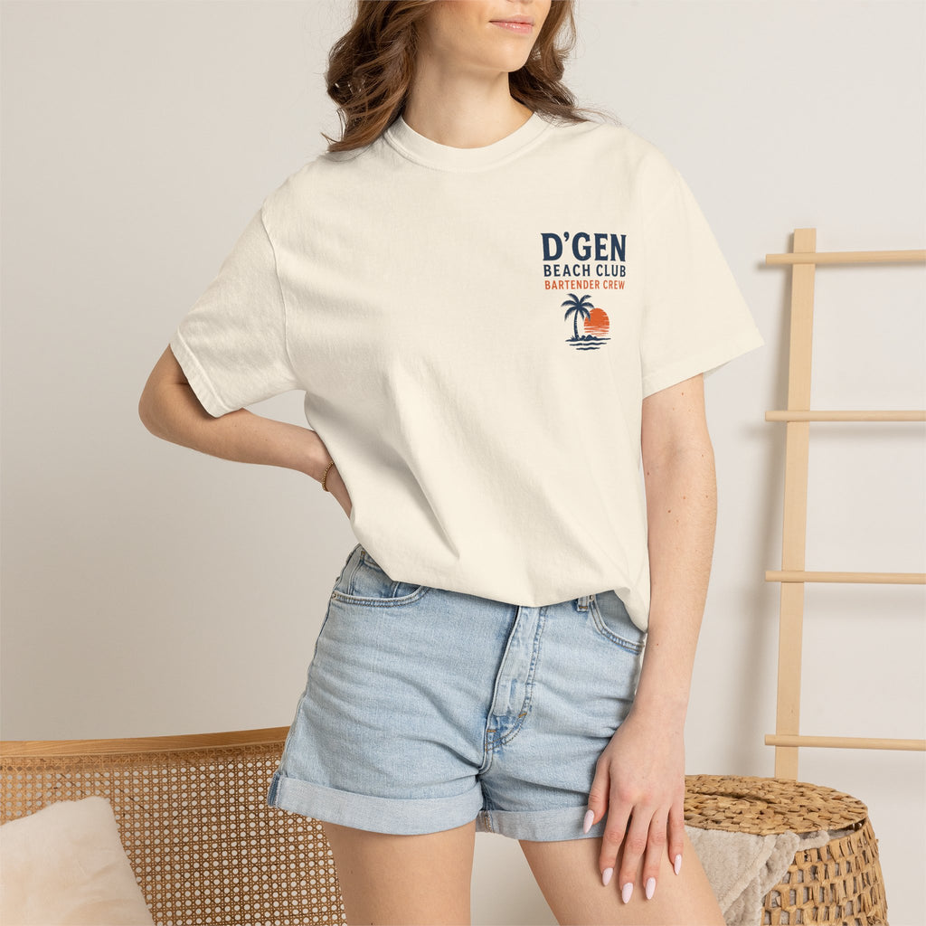 D'GEN Beach Club Bartender Crew T-Shirt