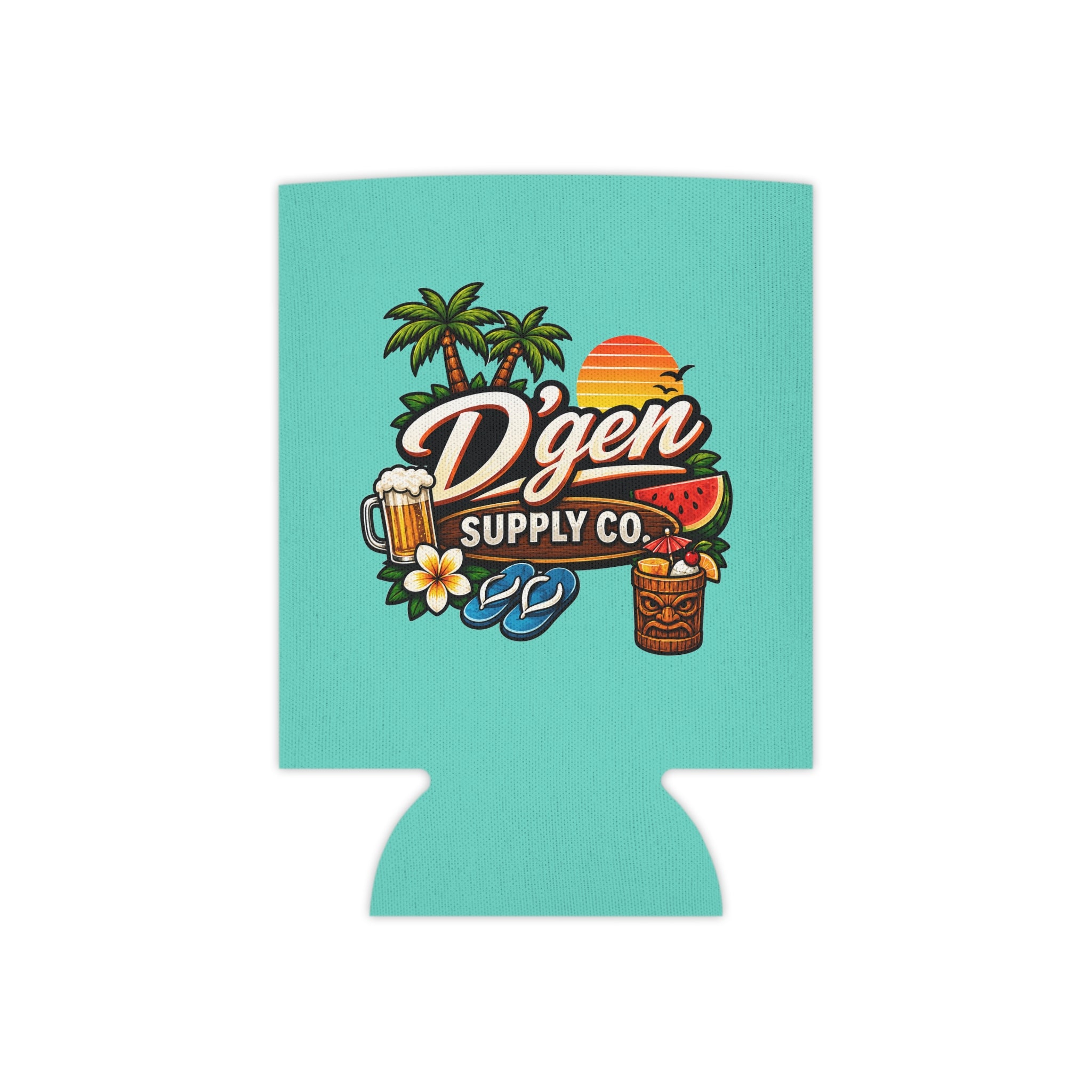 Can Cooler - 'Tell My Husband I Need A Beer' Tropical Beer Koozie