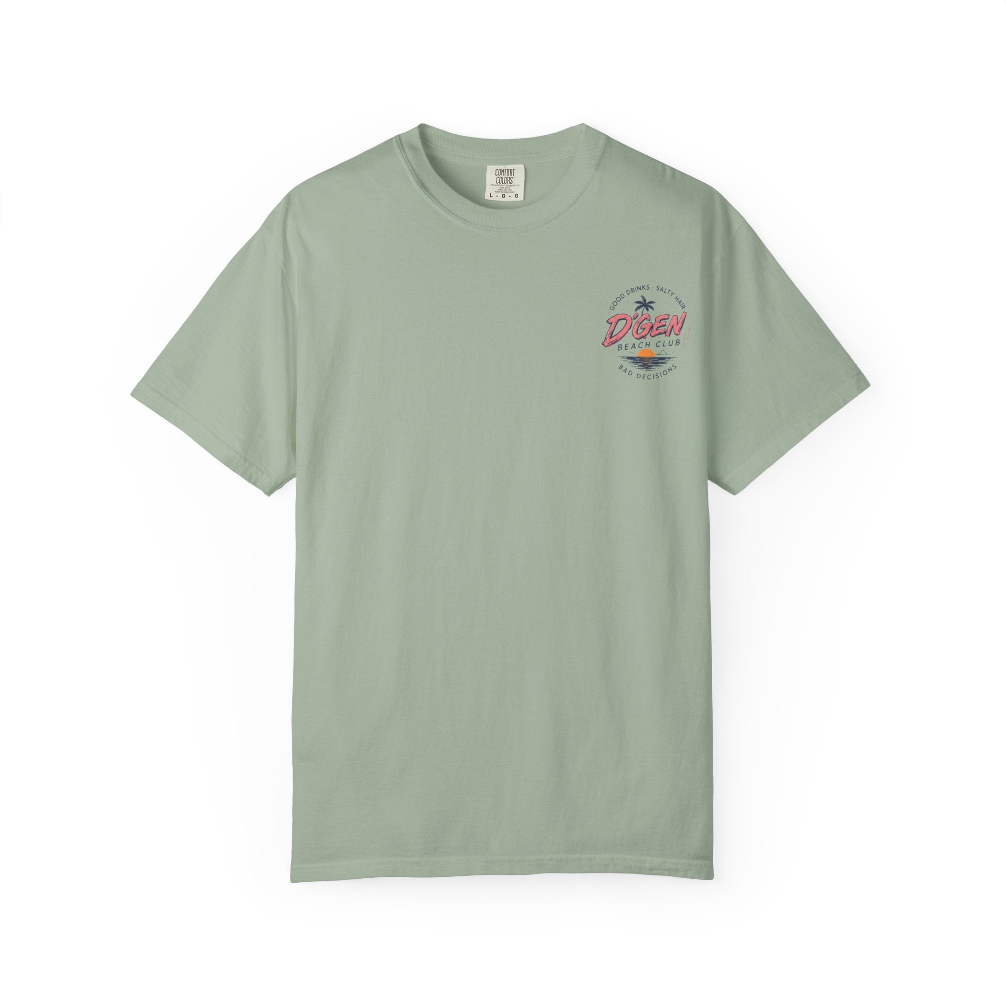 Beach Bar T-Shirt — "D'Gen Beach Club" Tropical Vintage Surf Tee