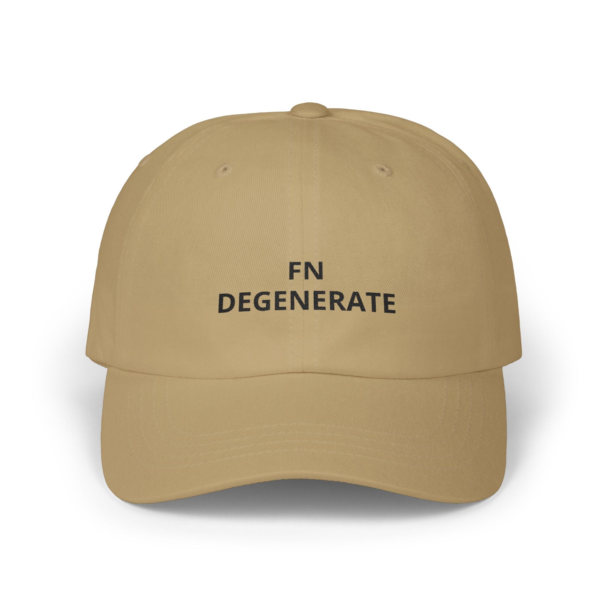 “FN DEGENERATE” Embroidered Dad Cap at