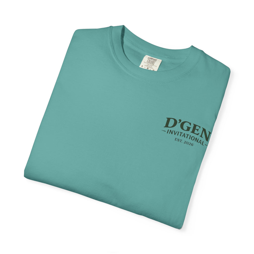 Golf Tournament T-Shirt — D'GEN Invitational “18 Holes Countless Beers”