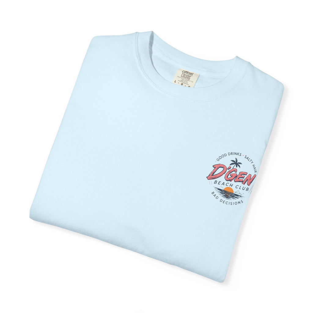 Beach Bar T-Shirt — "D'Gen Beach Club" Tropical Vintage Surf Tee