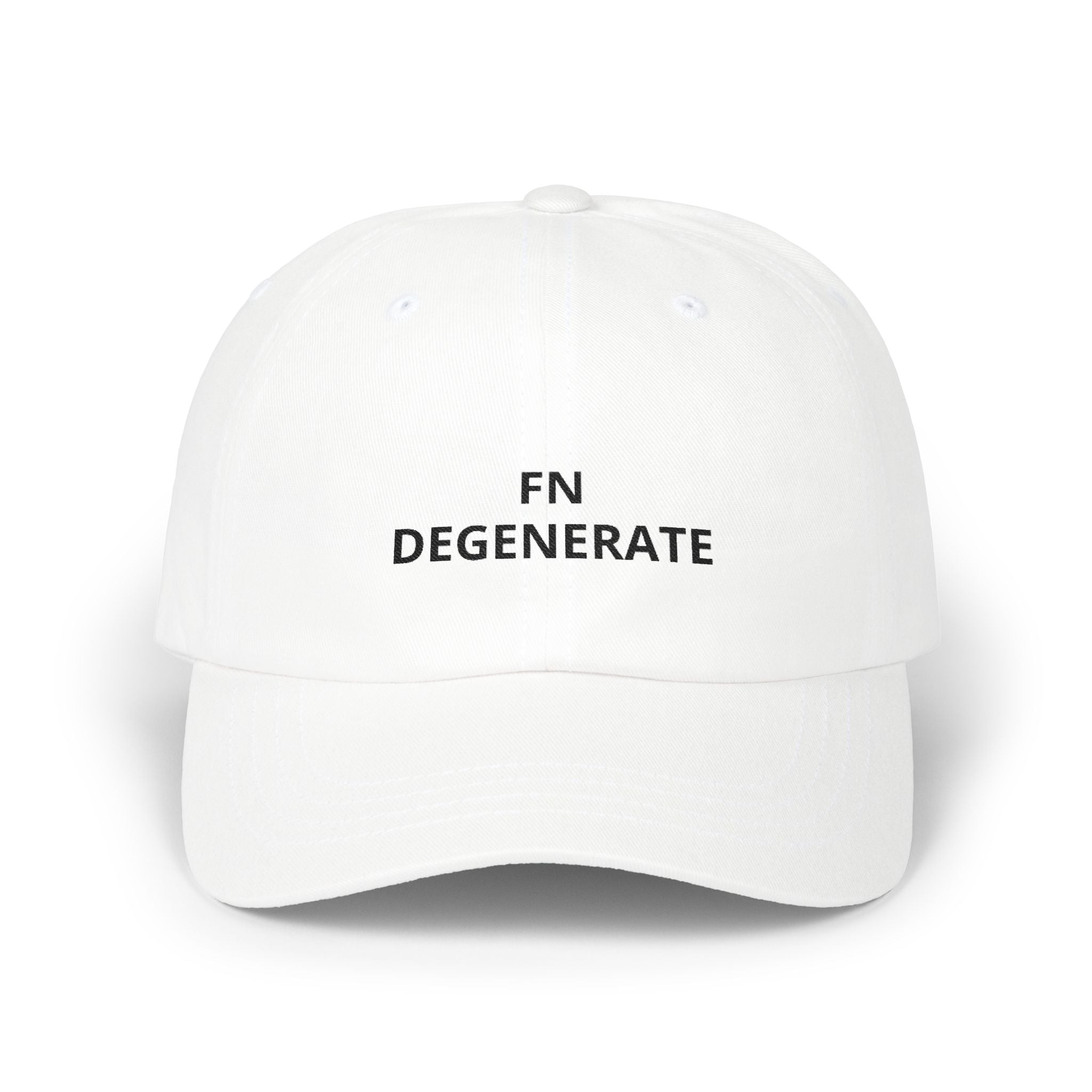 “FN DEGENERATE” Embroidered Dad Cap at