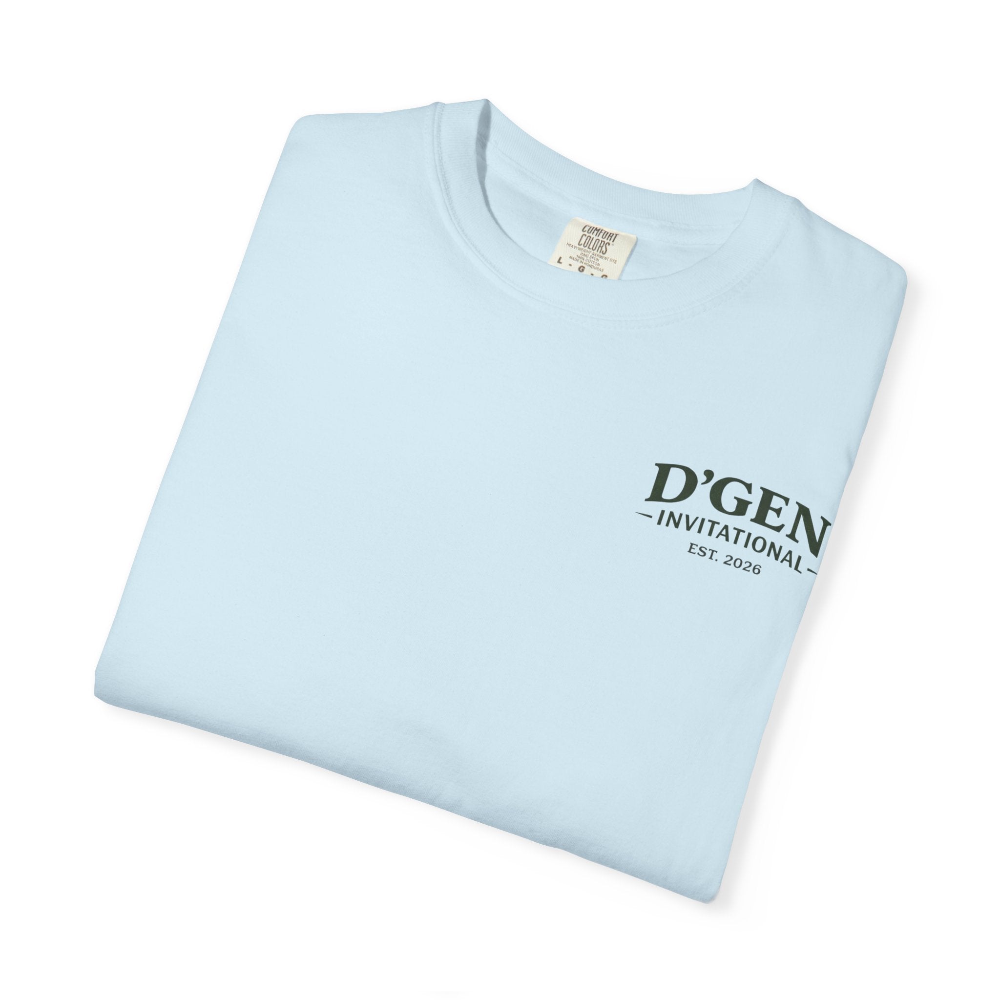 Golf Tournament T-Shirt — D'GEN Invitational “18 Holes Countless Beers”