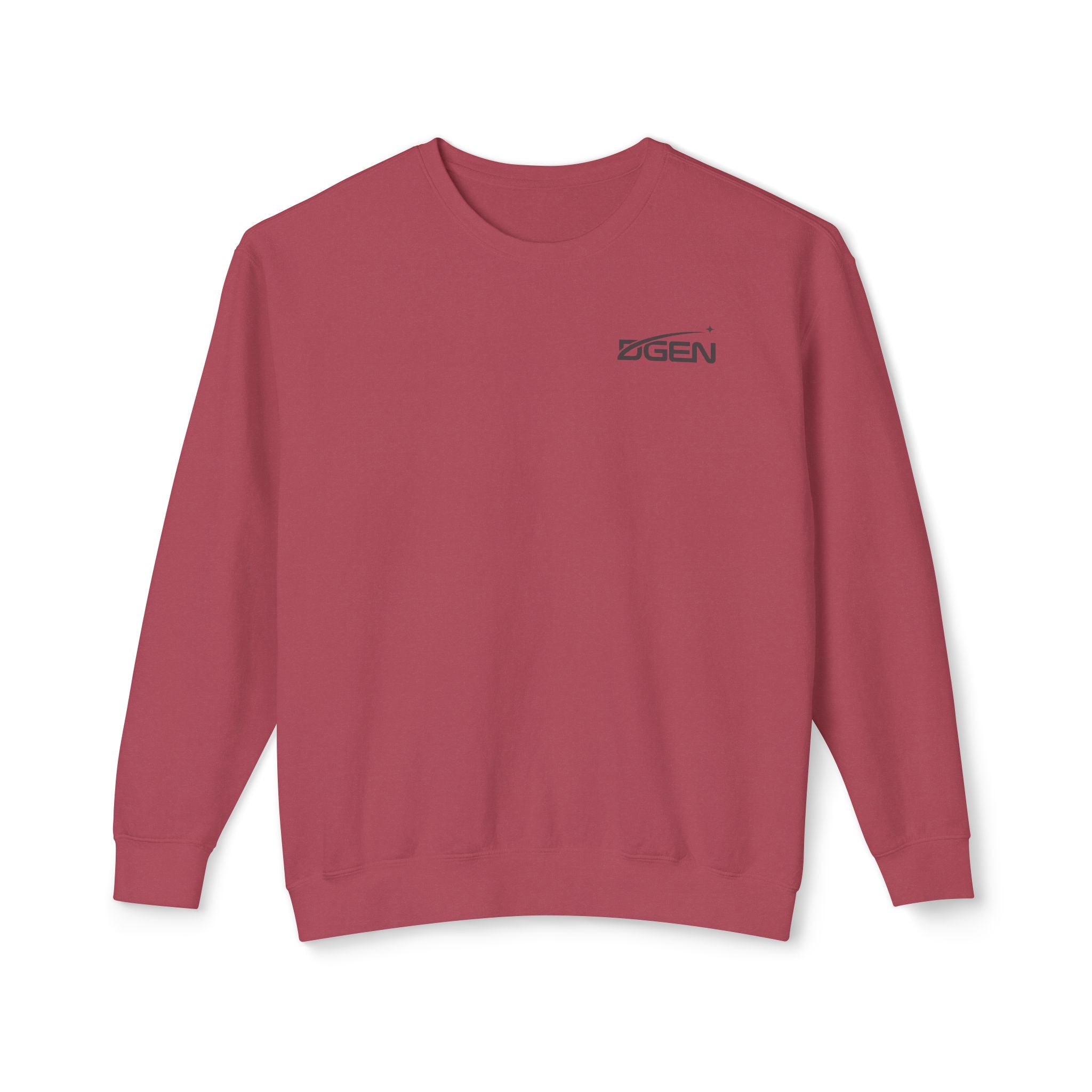 Space Logo Rocket Launch Crewneck Sweatshirt — Lightweight White Casual Pullover