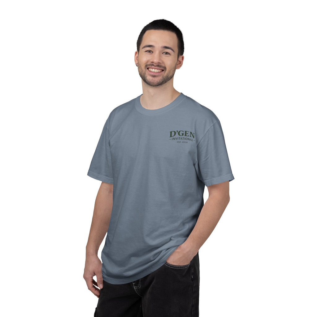 Golf Tournament T-Shirt — D'GEN Invitational “18 Holes Countless Beers”