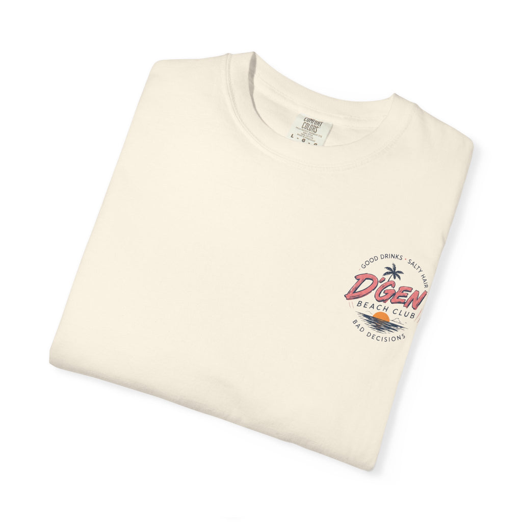 Beach Bar T-Shirt — "D'Gen Beach Club" Tropical Vintage Surf Tee