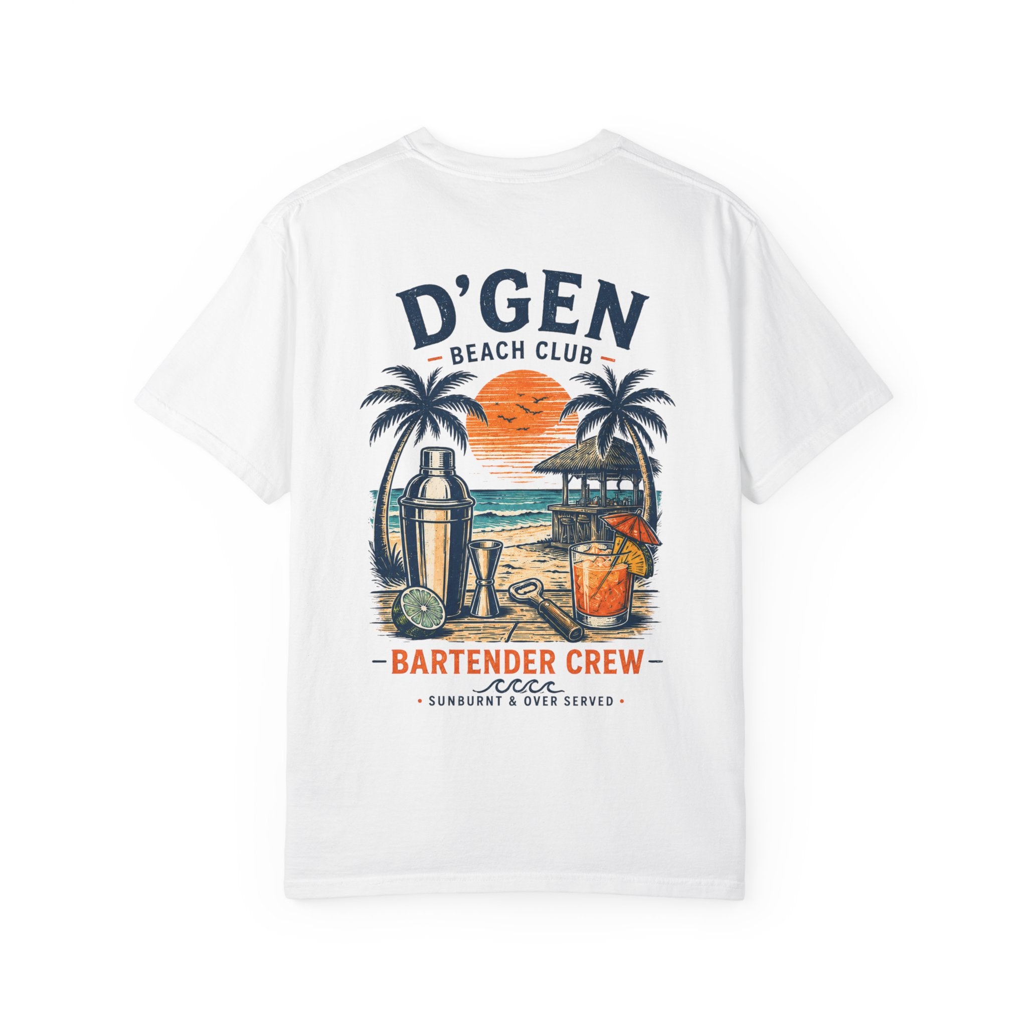 D'GEN Beach Club Bartender Crew T-Shirt