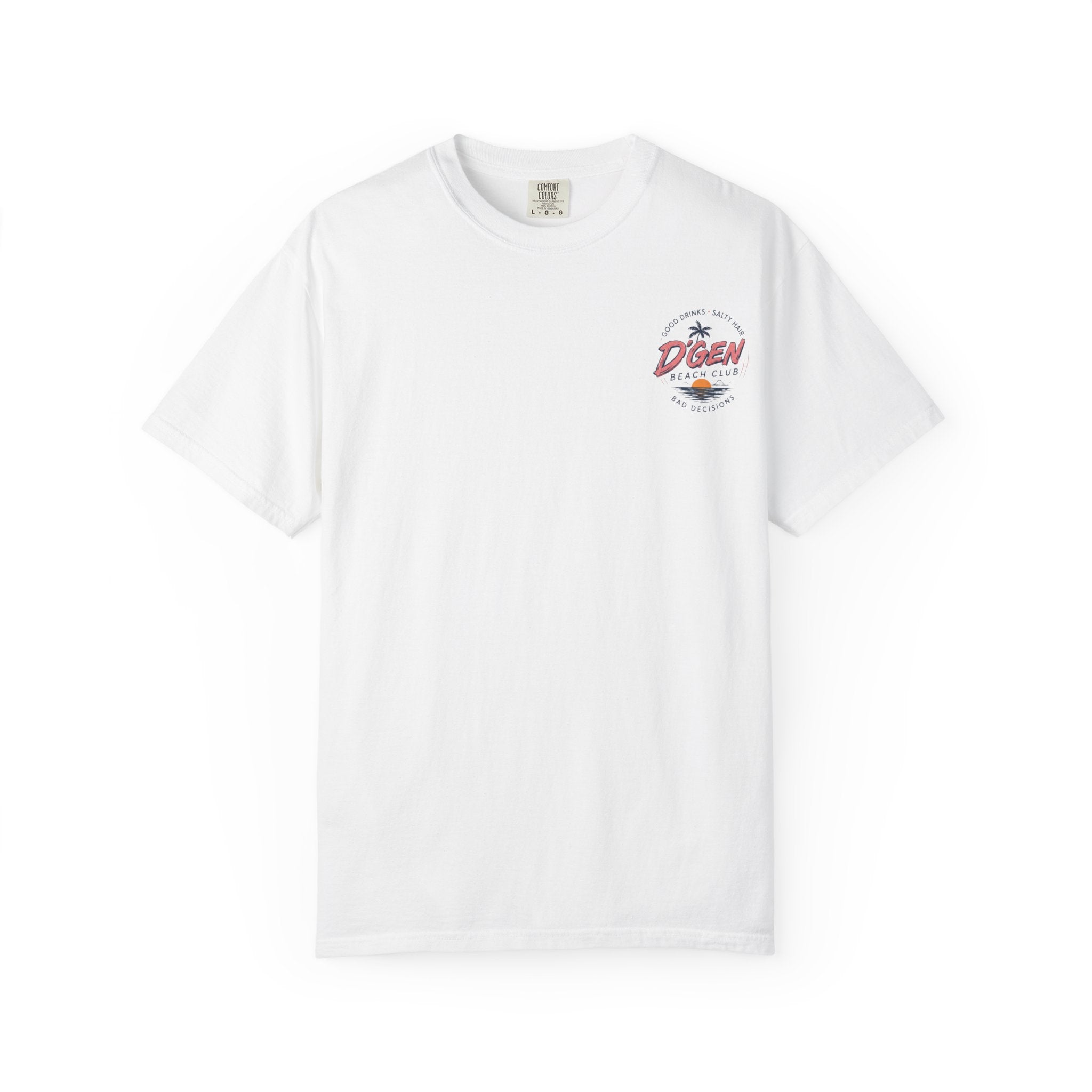 Beach Bar T-Shirt — "D'Gen Beach Club" Tropical Vintage Surf Tee