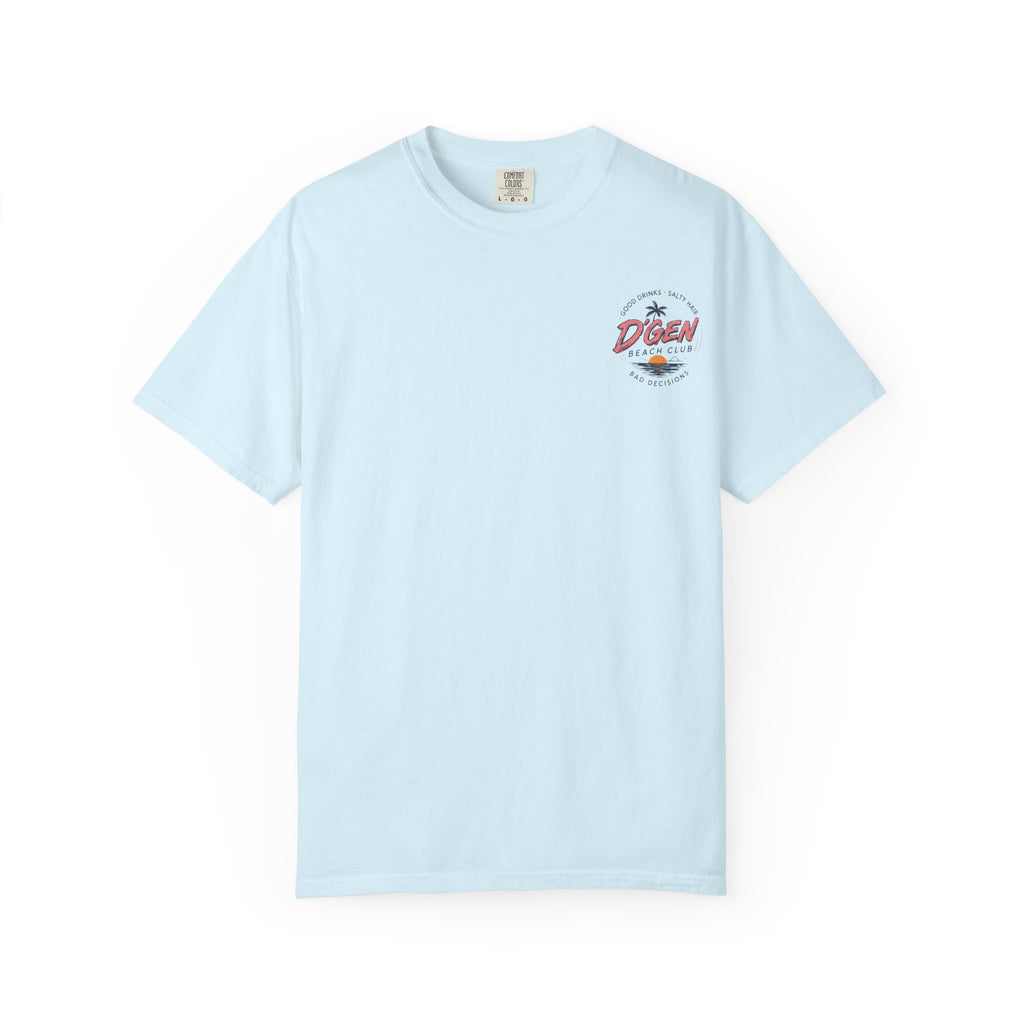 Beach Bar T-Shirt — "D'Gen Beach Club" Tropical Vintage Surf Tee