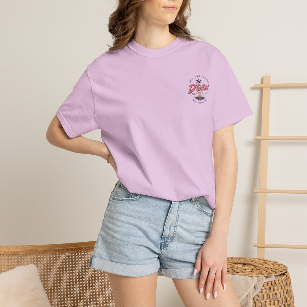 Beach Bar T-Shirt — "D'Gen Beach Club" Tropical Vintage Surf Tee