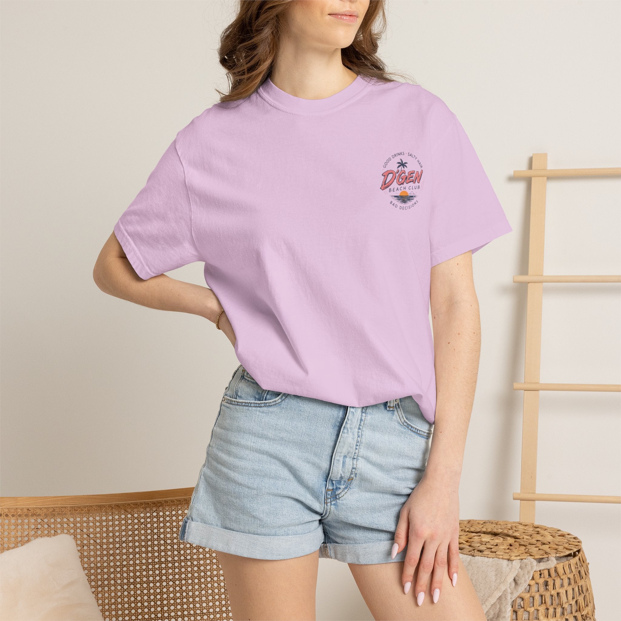 Beach Bar T-Shirt — "D'Gen Beach Club" Tropical Vintage Surf Tee