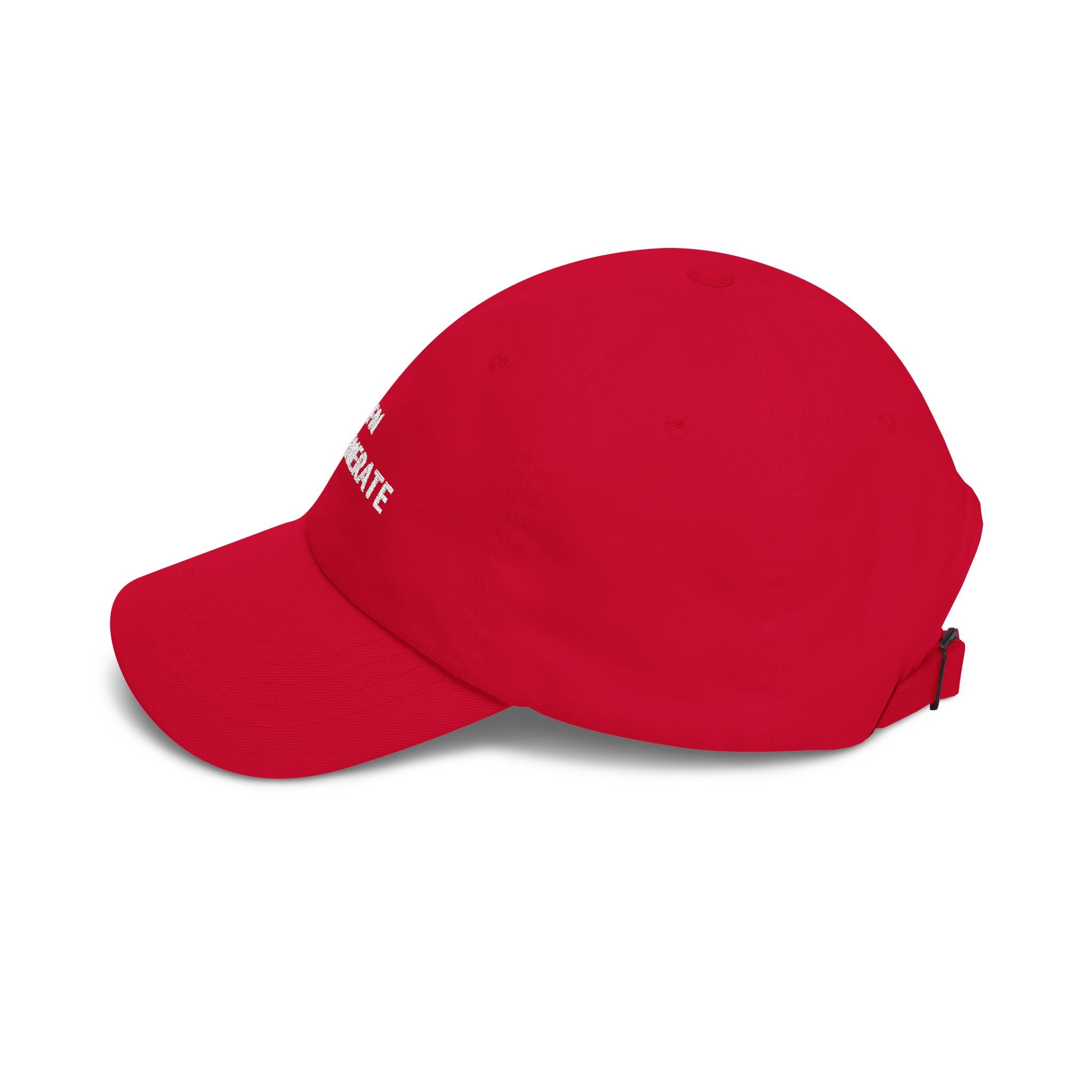 White Words “FN DEGENERATE” Embroidered Dad Cap at