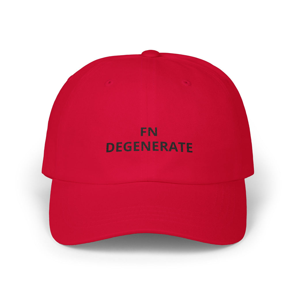 “FN DEGENERATE” Embroidered Dad Cap at