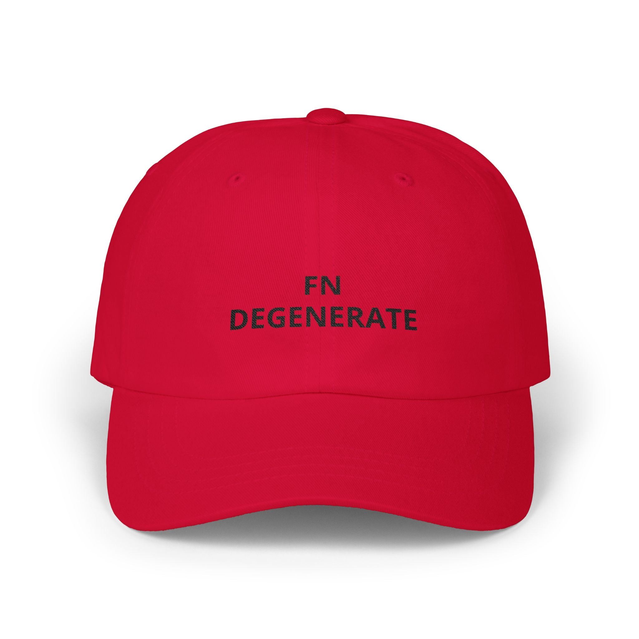 “FN DEGENERATE” Embroidered Dad Cap at