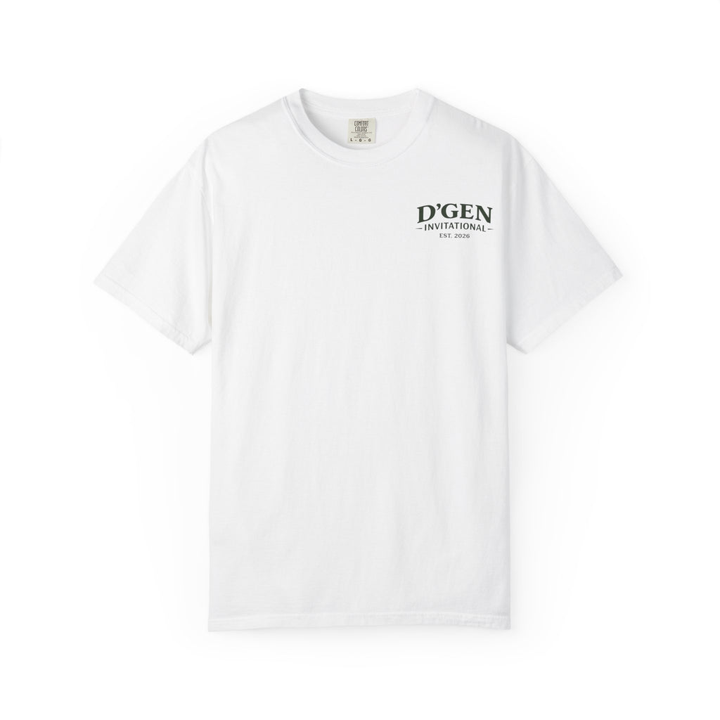 Golf Tournament T-Shirt — D'GEN Invitational “18 Holes Countless Beers”